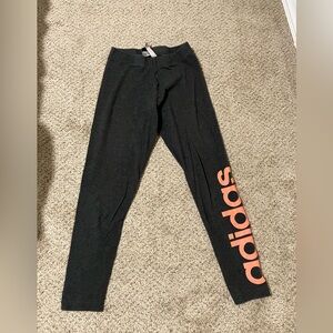 Grey / orange Adidas leggings